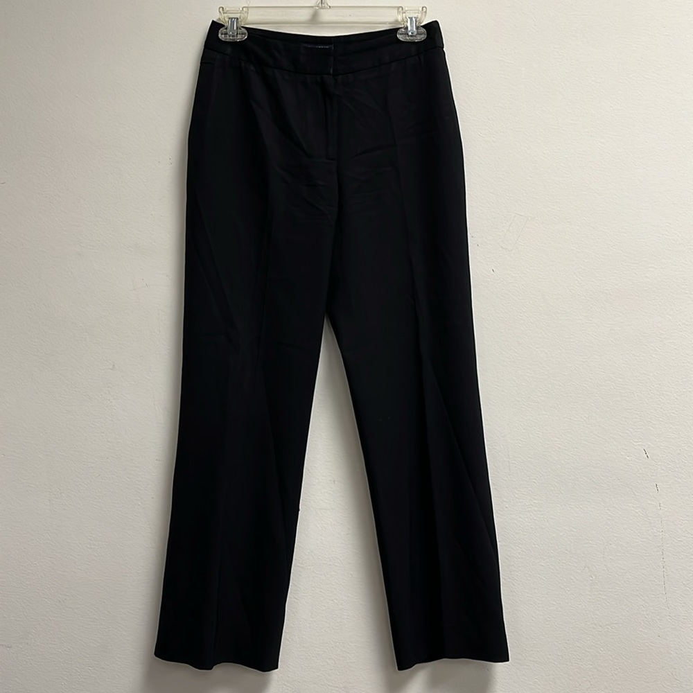 Burberry LONDON Italy BLACK wool DRESS PANTS 4 straight leg